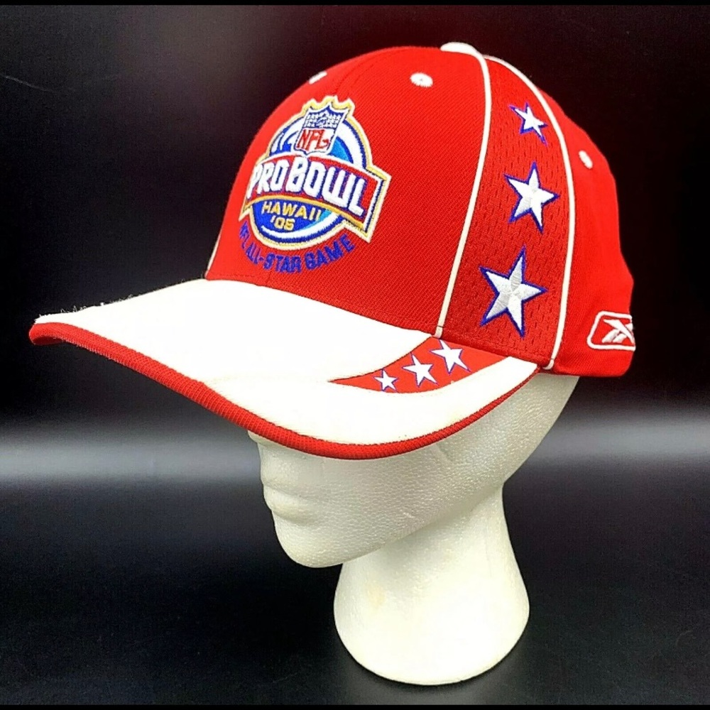 2005 REEBOK PRO BOWL HAT NFL All Star Game Hawaii Red White Blue NWOT